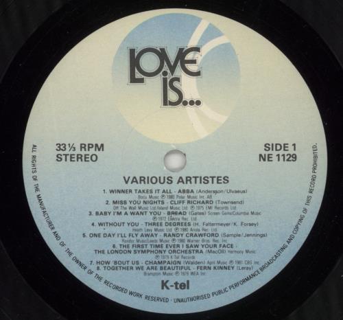 Various-Pop Love Is... vinyl LP album (LP record) UK 7VALPLO295783