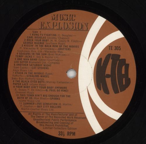 Various-Pop Music Explosion vinyl LP album (LP record) UK 7VALPMU578242