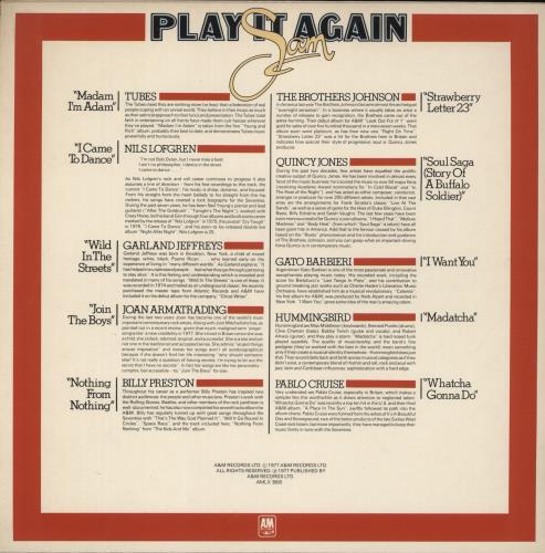 Various-Pop Play It Again Sam vinyl LP album (LP record) UK 7VALPPL294669