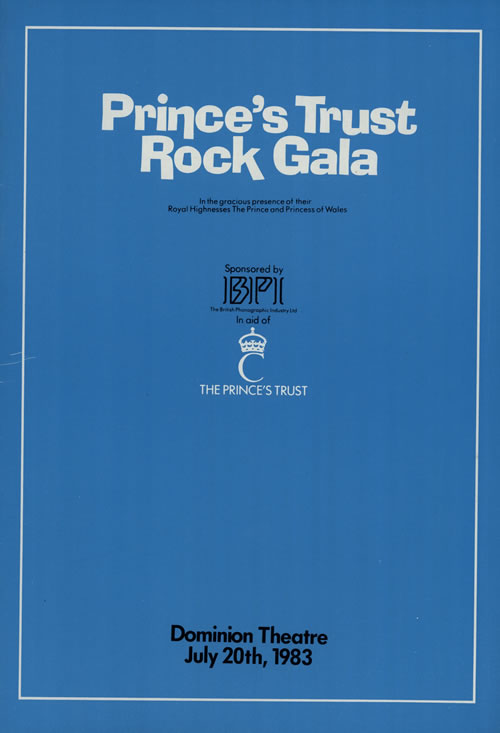 Various-Pop Prince's Trust Rock Gala - Set of 3 Programmes tour programme UK 7VATRPR579279