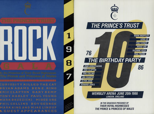 Various-Pop Prince's Trust Rock Gala - Set of 3 Programmes tour programme UK 7VATRPR579279