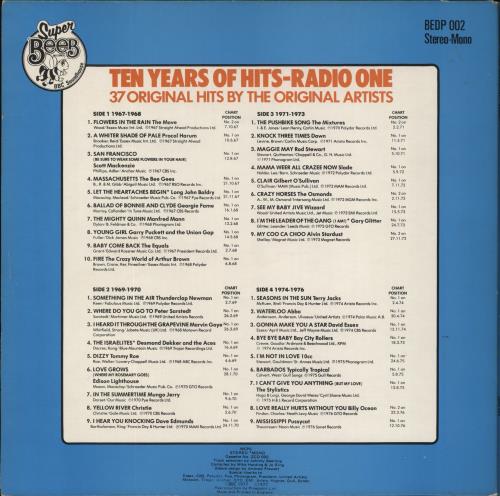 Various-Pop Radio 1 - 10 Years Of Hits 2-LP vinyl record set (Double LP Album) UK 7VA2LRA553093