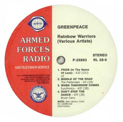 Various-Pop Rainbow Warriors vinyl LP album (LP record) US 7VALPRA489816