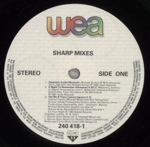 Various-Pop Sharp Mixes vinyl LP album (LP record) German 7VALPSH523525