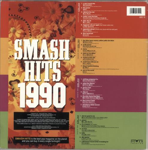 Various-Pop Smash Hits 1990 2-LP vinyl record set (Double LP Album) UK 7VA2LSM744092
