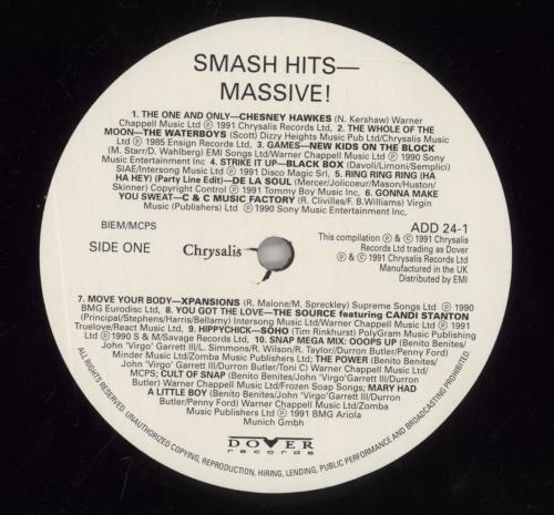 Various-Pop Smash Hits Massive! vinyl LP album (LP record) UK 7VALPSM728674