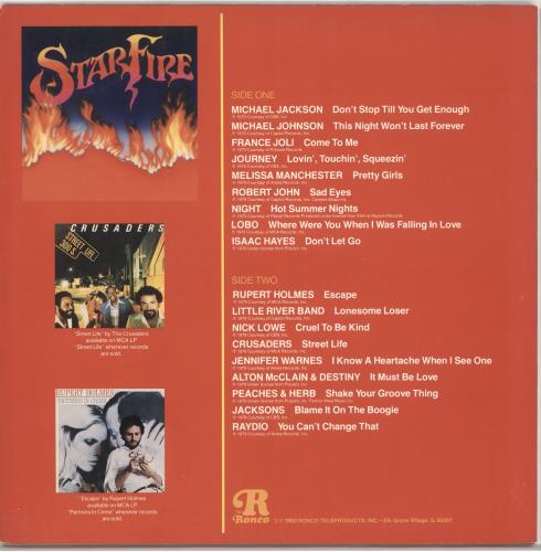 Various-Pop Star Fire vinyl LP album (LP record) US 7VALPST722512