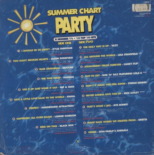Various-Pop Summer Chart Party vinyl LP album (LP record) UK 7VALPSU889360