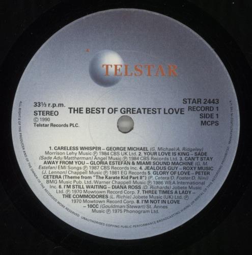 Various-Pop The Best Of The Greatest Love 3-LP vinyl record set (Triple LP Album) UK 7VA3LTH622167