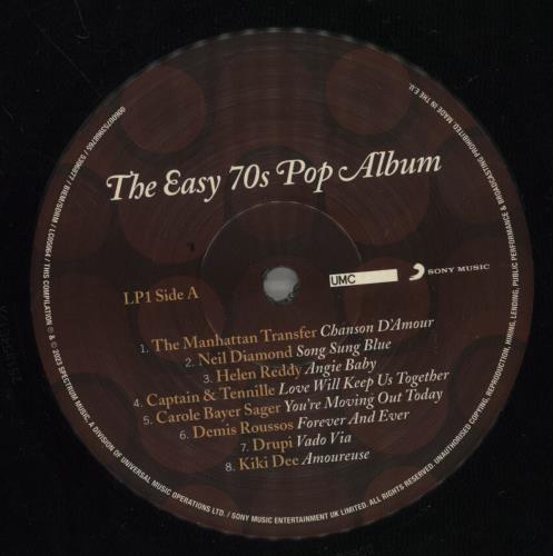 Various-Pop The Easy 70s Pop Album 2-LP vinyl record set (Double LP Album) UK 7VA2LTH887697