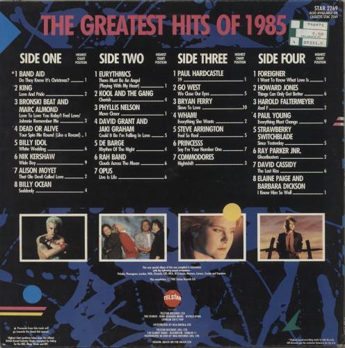Various-Pop The Greatest Hits Of 1985 2-LP vinyl record set (Double LP Album) UK 7VA2LTH331958