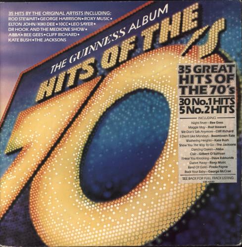 Various-Pop The Guinness Album - Hits Of The 70's - Hype Stickered Sleeve 2-LP vinyl record set (Double LP Album) UK 7VA2LTH806197