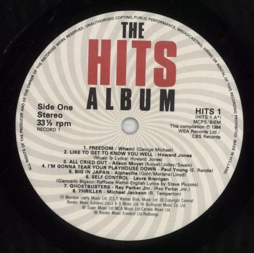 Various-Pop The Hits Album 2-LP vinyl record set (Double LP Album) UK 7VA2LTH296507