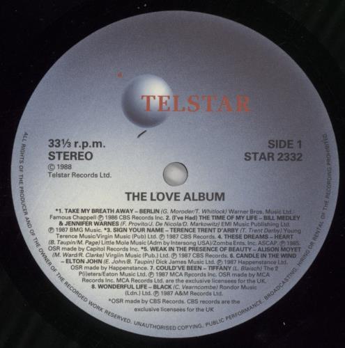 Various-Pop The Love Album vinyl LP album (LP record) UK 7VALPTH646746