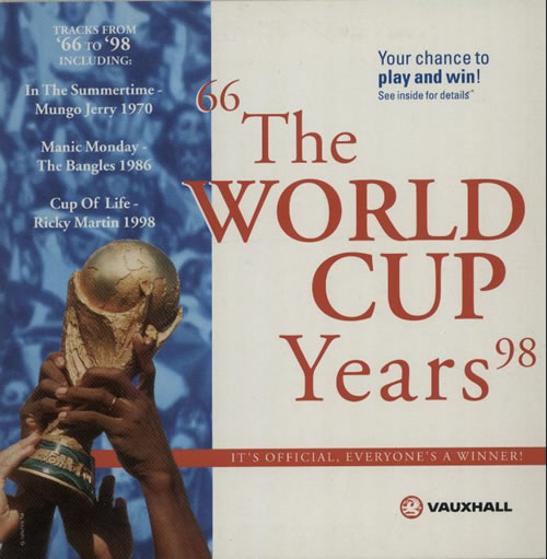 Various-Pop The World Cup Years 66-95 CD album (CDLP) UK 7VACDTH641104