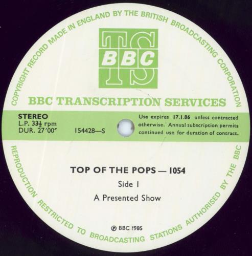 Various-Pop Top Of The Pops 1054 vinyl LP album (LP record) UK 7VALPTO799807