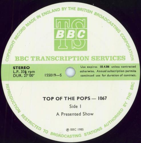 Various-Pop Top Of The Pops 1067 vinyl LP album (LP record) UK 7VALPTO799209