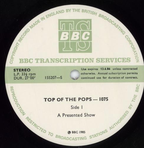 Various-Pop Top Of The Pops 1075 vinyl LP album (LP record) UK 7VALPTO799042