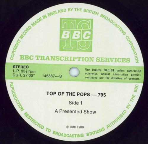 Various-Pop Top Of The Pops 795 vinyl LP album (LP record) UK 7VALPTO803205