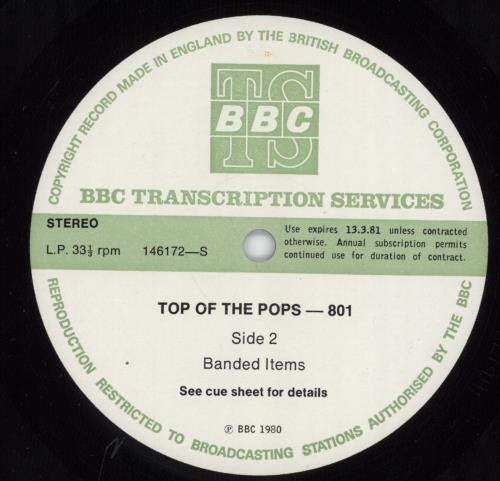 Various-Pop Top Of The Pops 801 vinyl LP album (LP record) UK 7VALPTO799014