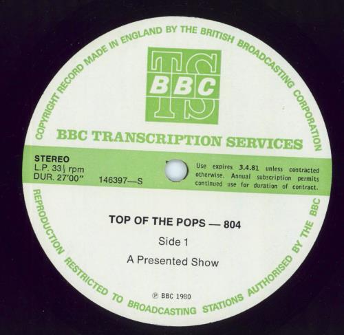 Various-Pop Top Of The Pops 804 vinyl LP album (LP record) UK 7VALPTO799210