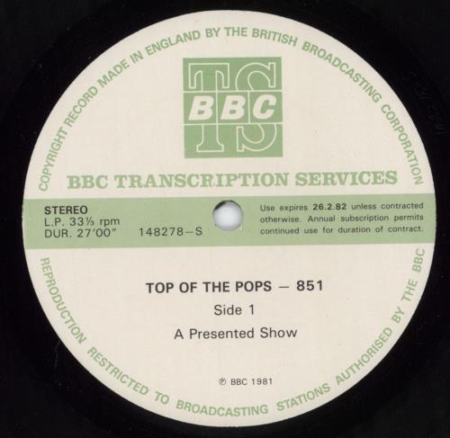 Various-Pop Top Of The Pops 851 vinyl LP album (LP record) UK 7VALPTO798993