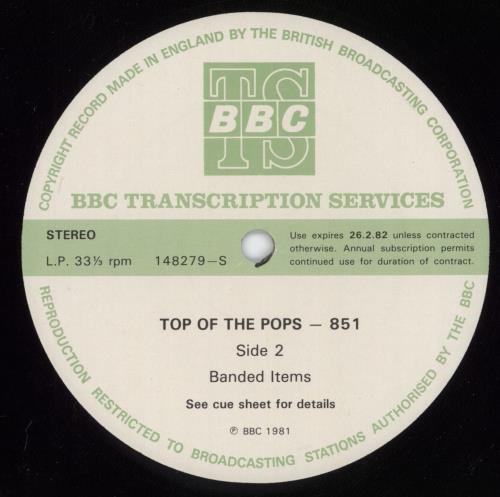 Various-Pop Top Of The Pops 851 vinyl LP album (LP record) UK 7VALPTO798993
