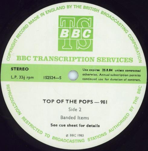 Various-Pop Top Of The Pops 981 vinyl LP album (LP record) UK 7VALPTO804533