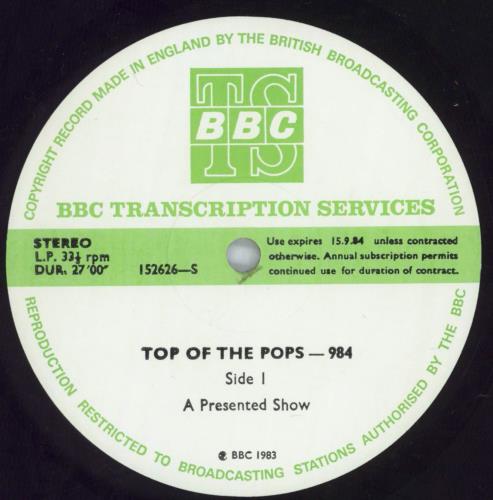 Various-Pop Top Of The Pops 984 vinyl LP album (LP record) UK 7VALPTO820088