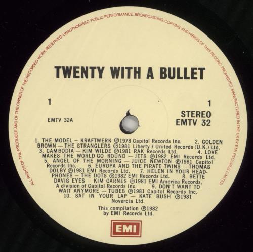 Various-Pop Twenty With A Bullet vinyl LP album (LP record) UK 7VALPTW438190