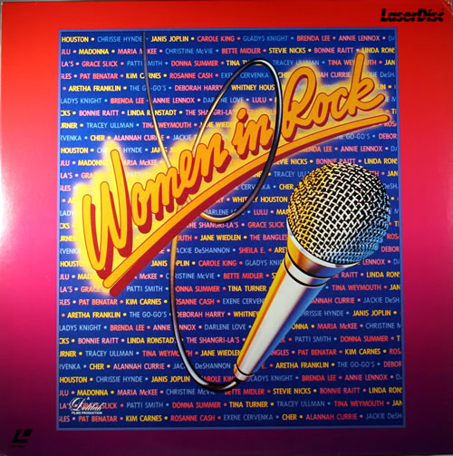Various-Pop Women In Rock laserdisc / lazerdisc Japanese 7VALZWO564151