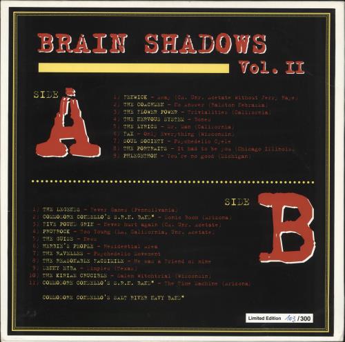 Various-Prog & Psych Brain Shadows Vol. II vinyl LP album (LP record) Austrian LSDLPBR724549