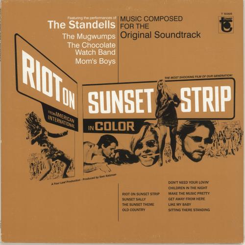 Various-Prog & Psych Riot On Sunset Strip vinyl LP album (LP record) US LSDLPRI692285