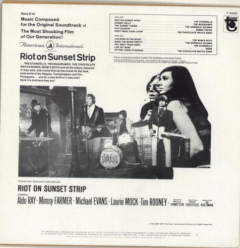 Various-Prog & Psych Riot On Sunset Strip vinyl LP album (LP record) US LSDLPRI692285