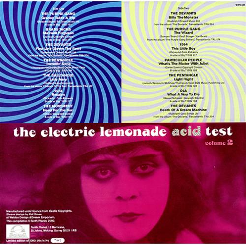 Various-Prog & Psych The Electric Lemonade Acid Test Volume 2 vinyl LP album (LP record) UK LSDLPTH414586