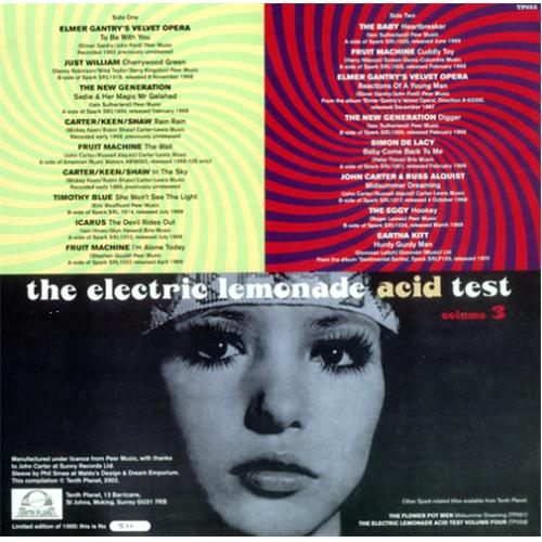 Various-Prog & Psych The Electric Lemonade Acid Test Volume 3 vinyl LP album (LP record) UK LSDLPTH414587