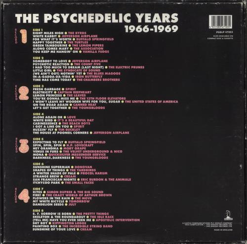 Various-Prog & Psych The Psychedelic Years 4-LP vinyl album record set UK LSD4LTH859541