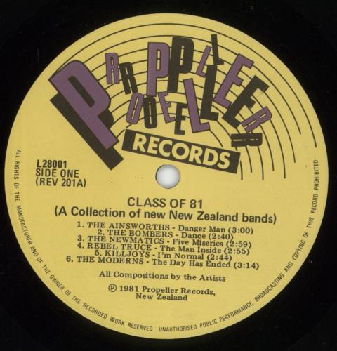 Various-Punk & New Wave Class Of 81 vinyl LP album (LP record) New Zealand PVALPCL879888