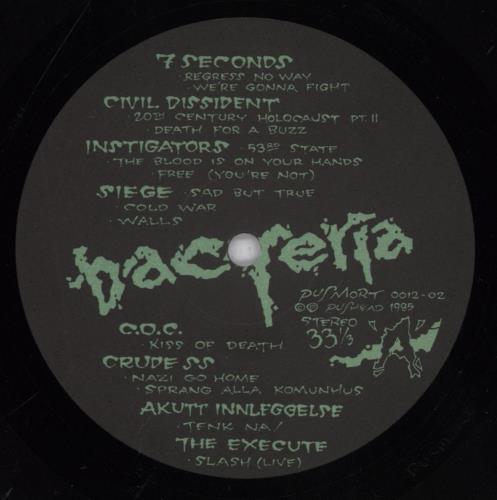 Various-Punk & New Wave Cleanse The Bacteria vinyl LP album (LP record) UK PVALPCL834025