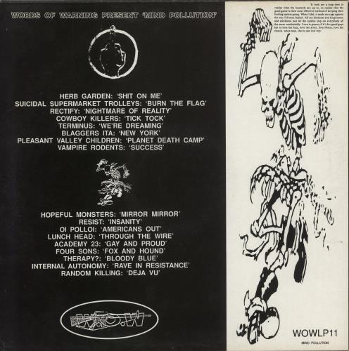 Various-Punk & New Wave Mind Pollution [The First Installment] vinyl LP album (LP record) UK PVALPMI868360