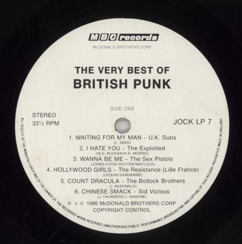 Various-Punk & New Wave The Very Best Of British Punk vinyl LP album (LP record) UK PVALPTH860546