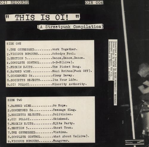 Various-Punk & New Wave This Is OI - VG vinyl LP album (LP record) UK PVALPTH860128