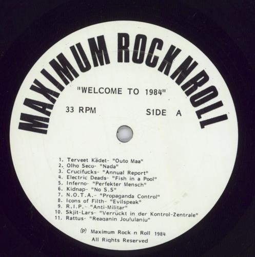 Various-Punk & New Wave Welcome To 1984 vinyl LP album (LP record) US PVALPWE833852