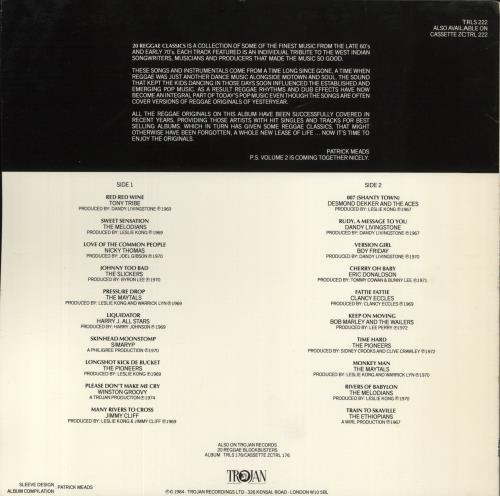 Various-Reggae & Ska 20 Reggae Classics - blue label vinyl LP album (LP record) UK V-ALPRE567729