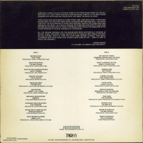 Various-Reggae & Ska 20 Reggae Classics - Hype Sticker vinyl LP album (LP record) UK V-ALPRE771227