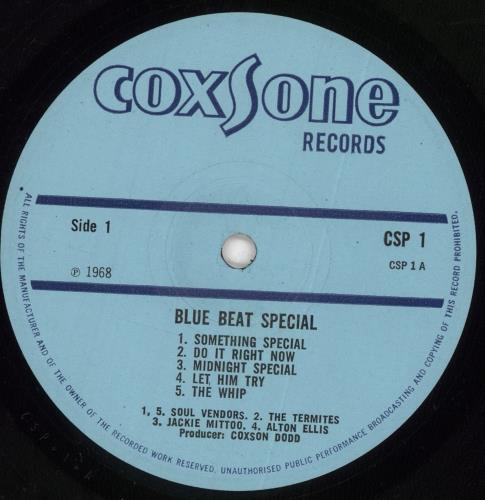 Various-Reggae & Ska Blue Beat Special - VG vinyl LP album (LP record) UK V-ALPBL727218