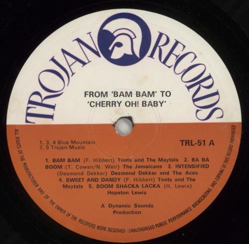 Various-Reggae & Ska From 'Bam-Bam' To 'Cherry Oh! Baby' vinyl LP album (LP record) UK V-ALPFR872360