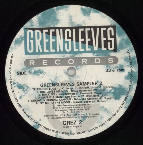Various-Reggae & Ska Greensleeves Sampler 2 vinyl LP album (LP record) UK V-ALPGR886636