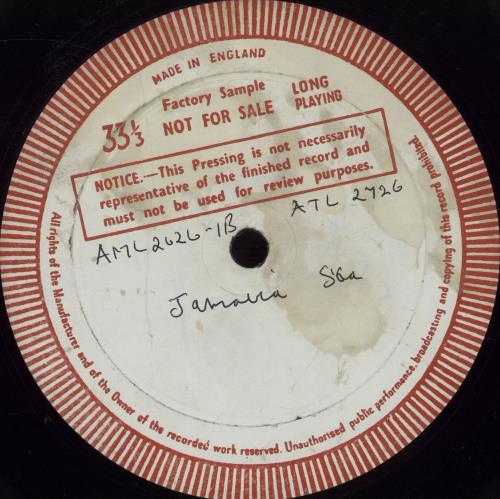 Various-Reggae & Ska Jamaica Ska - Test Pressing vinyl LP album (LP record) UK V-ALPJA670713