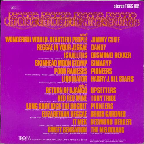 Various-Reggae & Ska Reggae Chartbusters vinyl LP album (LP record) UK V-ALPRE583453